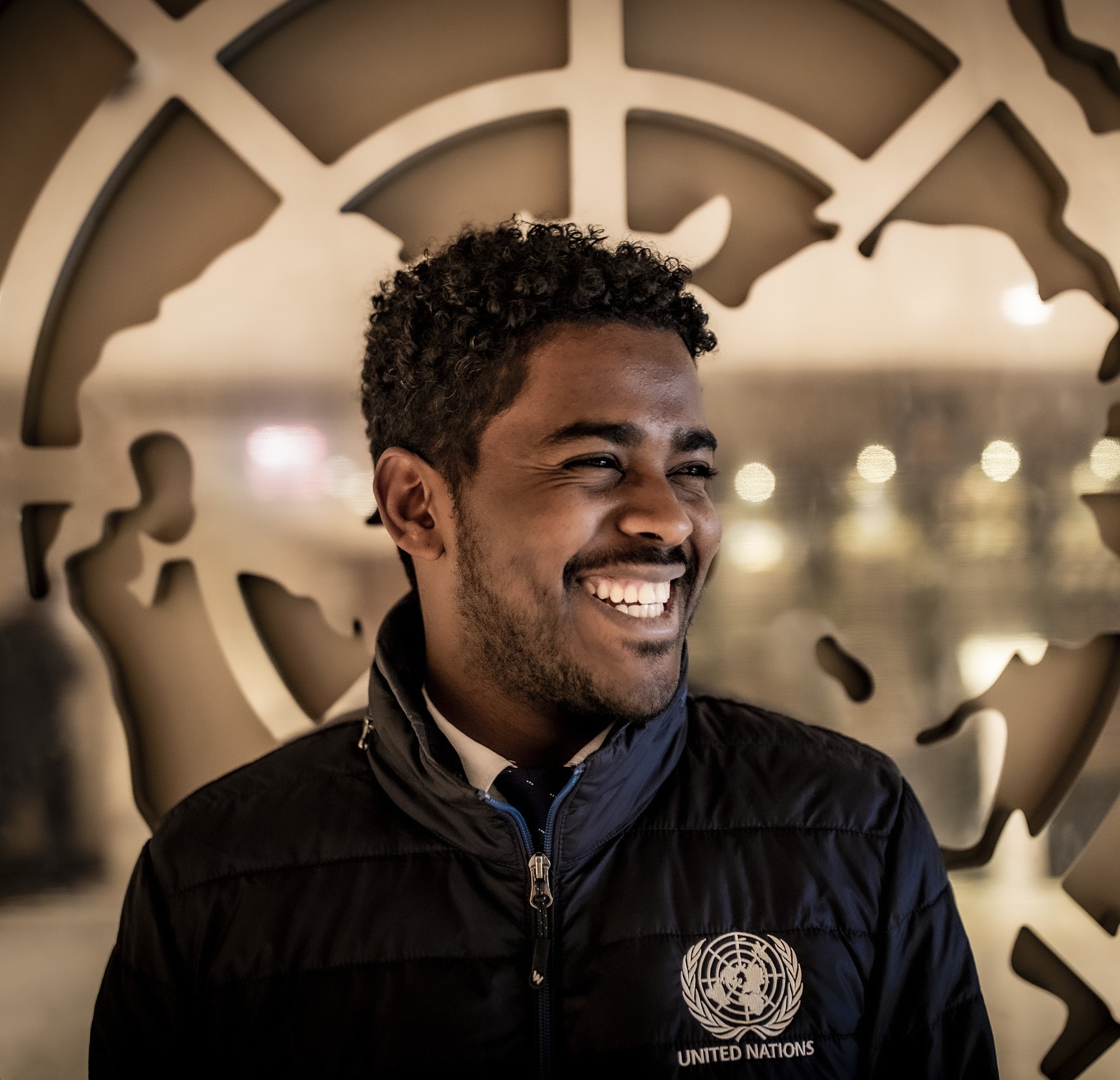 Cherinet Hariffo smiling at the United Nations
